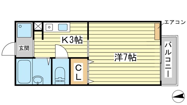 ラフィーネ赤穂　弐番館の物件間取画像